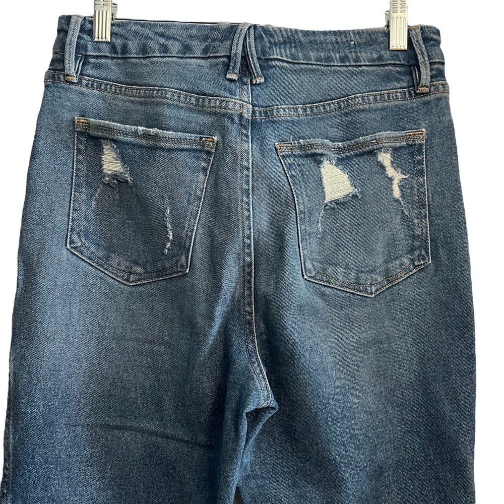 GOOD AMERICAN Distressed Jeans in Medium Wash Size 8/29 - Picture 4 of 16